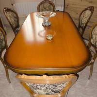 Sala da Pranzo Classica in Legno Massello