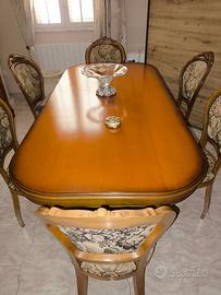 Sala da Pranzo Classica in Legno Massello