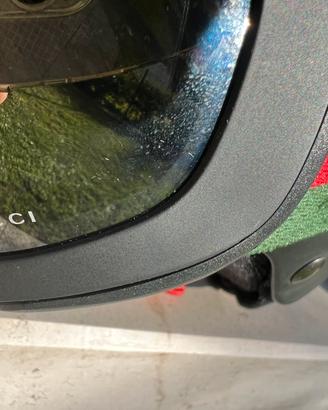 Casco con occhiali Gucci