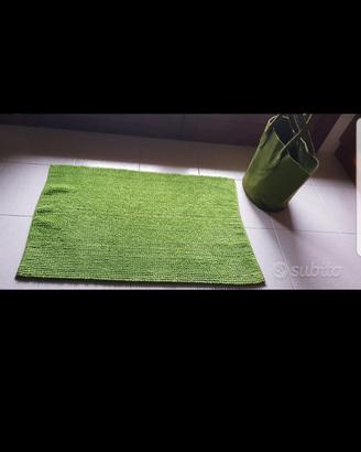 tappeto cotone + borsa 