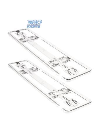 SET TARGHE PORTA CROMATE