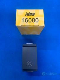 16080 pulsante vimar idea grigio