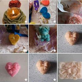 candeline saponette e accessori in cera di soia 