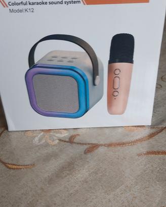 set karaoke Speaker nuovo luci led Nuovo 
