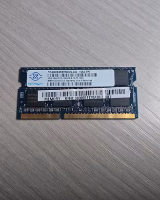 Memoria RAM 4GB DDR3 SODIMM PC3-10600S