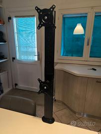 Supporto verticale doppio monitor