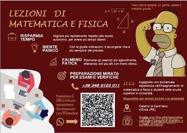 Lezioni di Matematica e Fisica