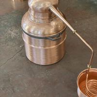 Alambicco distillatore 60 litri a serpentina, rame