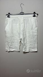 Shorts Uomo Lino Bianco