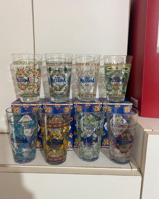 Birra messina 8 bicchieri tributo artisti sicilian