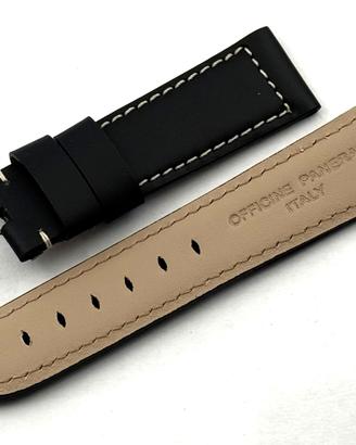 Cinturino Officine Panerai Cuoio Nero 22mm