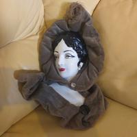 maschera donna di porcellana vintage