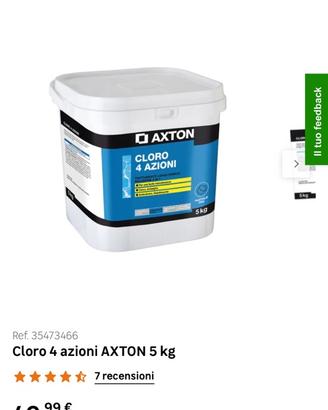 Pastiglie  cloro 4 azioni axton