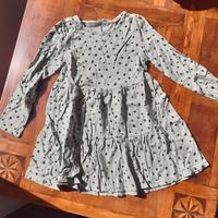 Vestito bambina maniche lunghe gonna 5 6 anni H&M