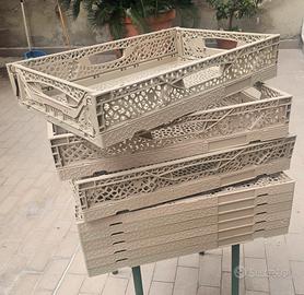 Cassette richiudibil in plastica lotto di n9