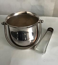 Porta ghiaccio da tavolo con pinzetta Arg. 1000,