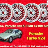 4 pz. cerchi Porsche 924 6x15 ET20 924 924S