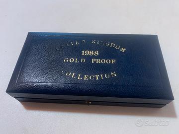 Scatola da 3 monete in oro