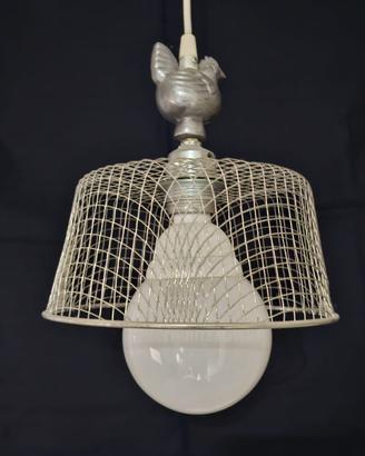COPPIA LAMPADARI A SOSPEN. INDUSTRIAL/COUNTRY CHIC