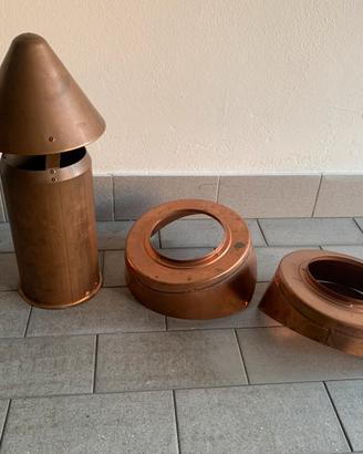 Comignolo in rame nuovo