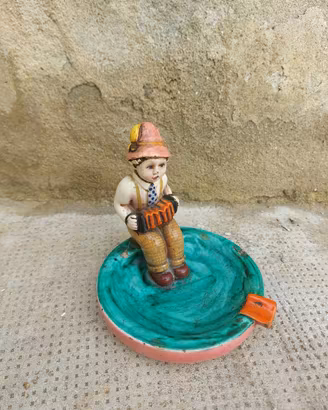 Trevir Vicenza Posacenere con statuina in ceramica