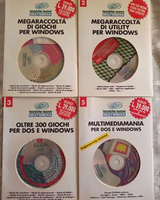4 cd videogames e programmi per dos e windows