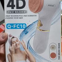 Massaggiare viso con 2 dischi in silicone  interca