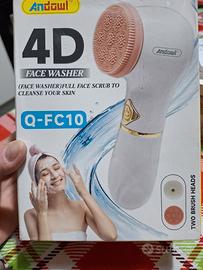 Massaggiare viso con 2 dischi in silicone  interca