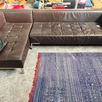 Divano penisola Zanotta in pelle – da ritirare