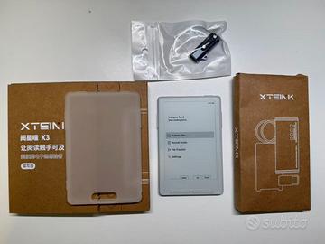 xteink x3 BIANCO con cover e adattatore USB C