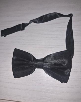 Papillon Uomo Elegante Nero in Raso