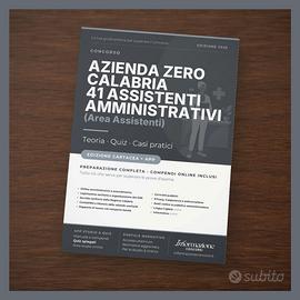 Manuale Concorso Azienda Zero Calabria 41 Completa