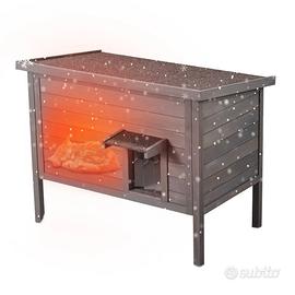 Cuccia per Gatti da Esterno, 870x535x690 mm Legno