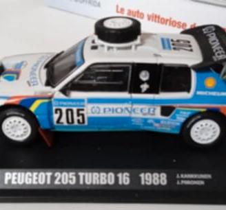 1/43 Rally WRC de Agostini Peugeot 205 T16 Dakar