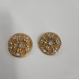 Nina Ricci Paris orecchini vintage clip tondi