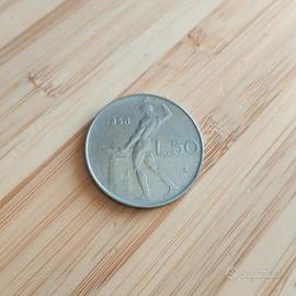 moneta 50 lire del 1958