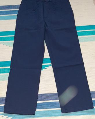 pantaloni uomo blu nuovi 