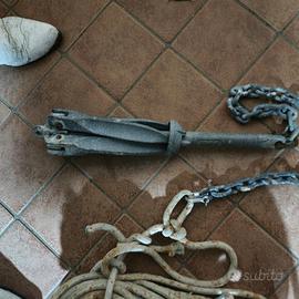 Ancora ad ombrello+catena+corda