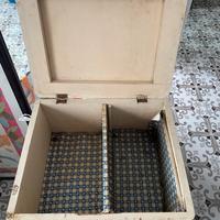 Scatola di legno da restaurare