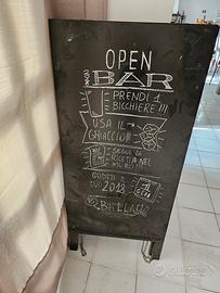 stand/cartellone bar