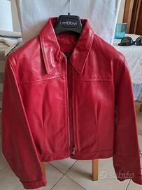 Giacca corta vera pelle donna