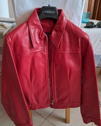 Giacca corta vera pelle donna