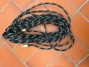Cavo hdmi lungo schermato in tessuto 4K