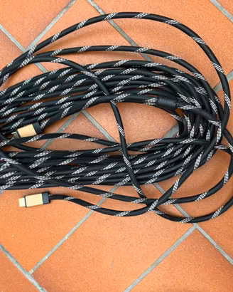 Cavo hdmi lungo schermato in tessuto 4K