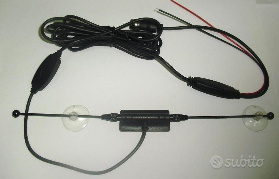 ANT-001 - dme - autoradiopc - Antenna TV digitale terrestre DVB-T passiva  Magnetica 2,5dB 12V per auto SMA