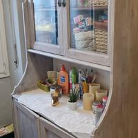 Credenza legno e vetro