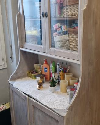 Credenza legno e vetro