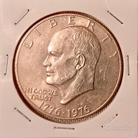 Moneta Ag da 1 Dollaro USA Eisenhower - anno 1976