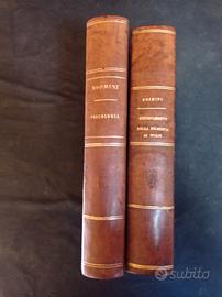 COPPIA  EDIZIONI ANTICHE  ANTONIO ROSMINI -SERBATI