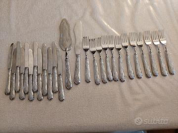 Servizio Posate dolce frutta vintage 25 per silver